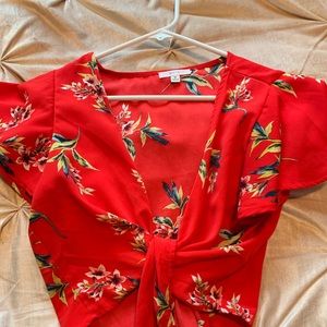 Floral crop top